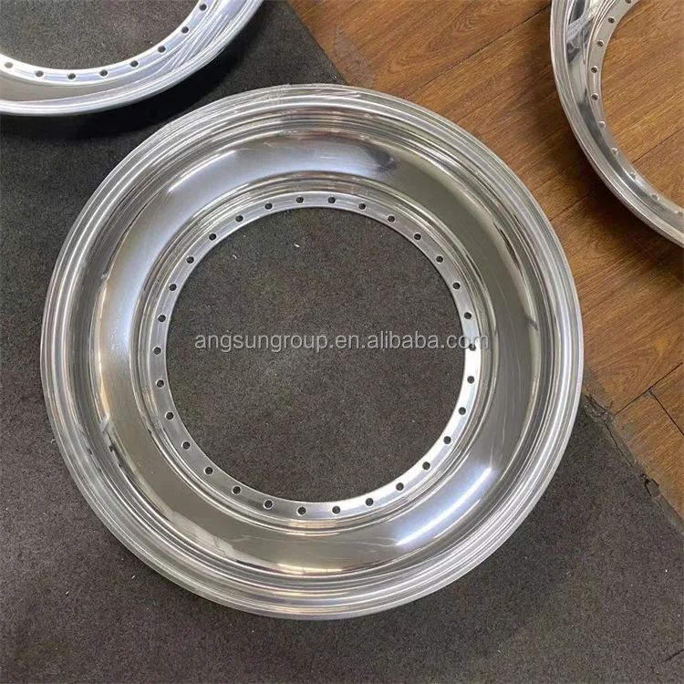 Chinese factory high quality forged Rims 3 pcs 16 to 18 triple step lip slant lip outer lip inner barrel for bbs oz ssr rotiform