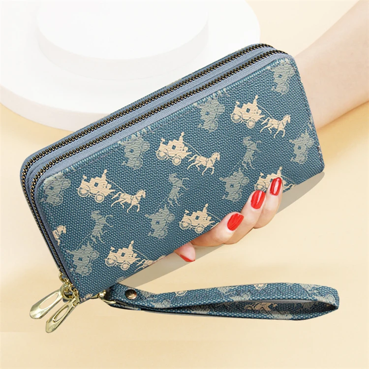 famous brand cheap fashion handmade Pu leather ladies wallet wholesale