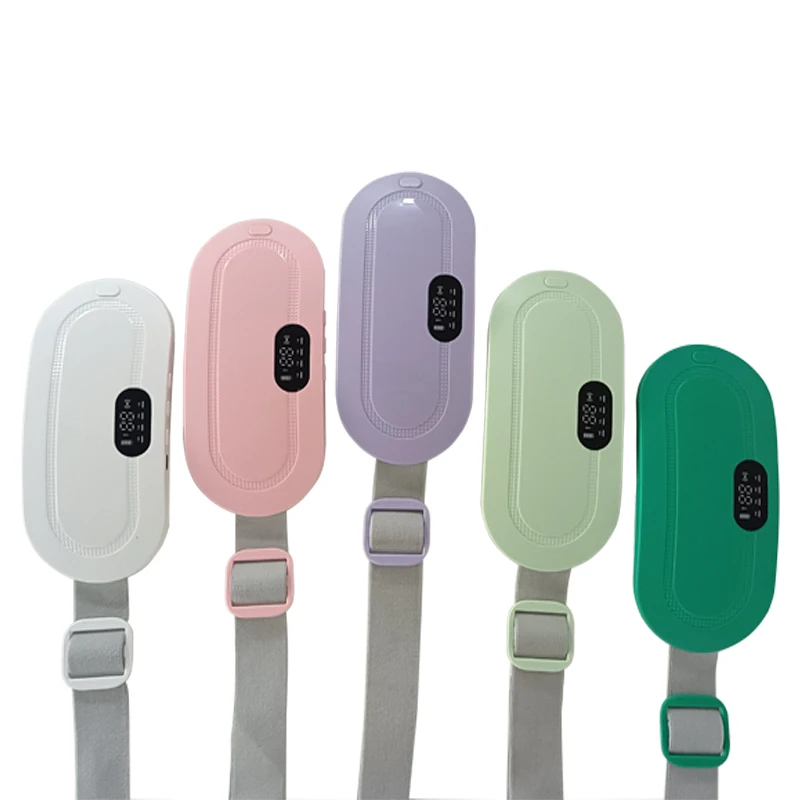Custom Portable Cordless waist massager wearable smart warm palace belt treasure Menstrual heating pad for Period Cramps