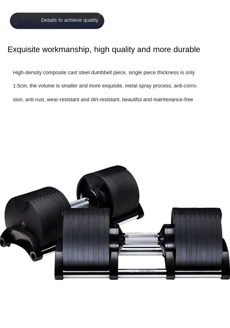 2023 New Upgraded 40.5kg/ 90LB Adjustable Weight Dumbbell Workouts High Quality Dumbbell Set
