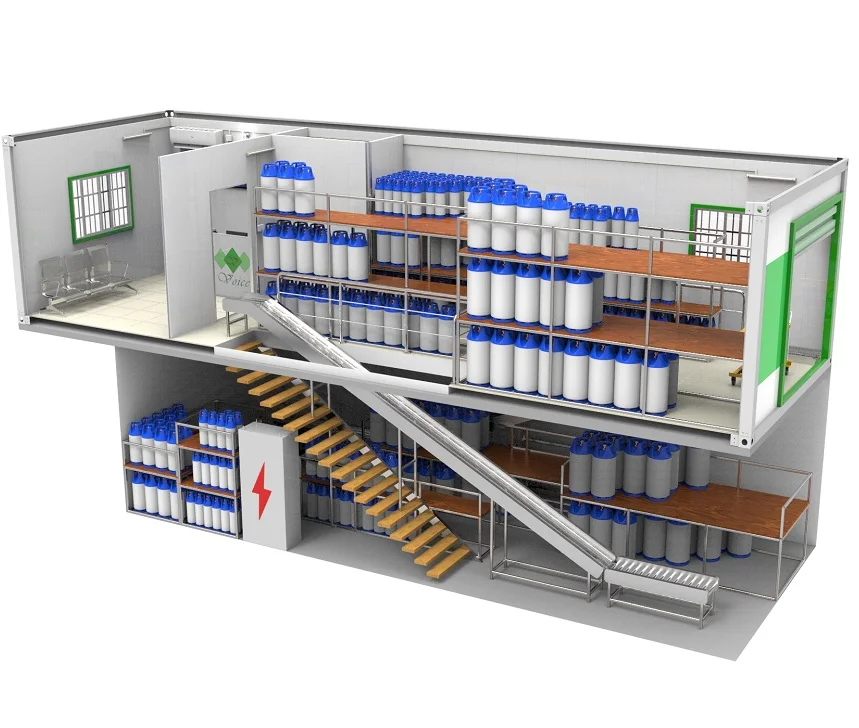 Prefabricated gas station container shop kiosk design