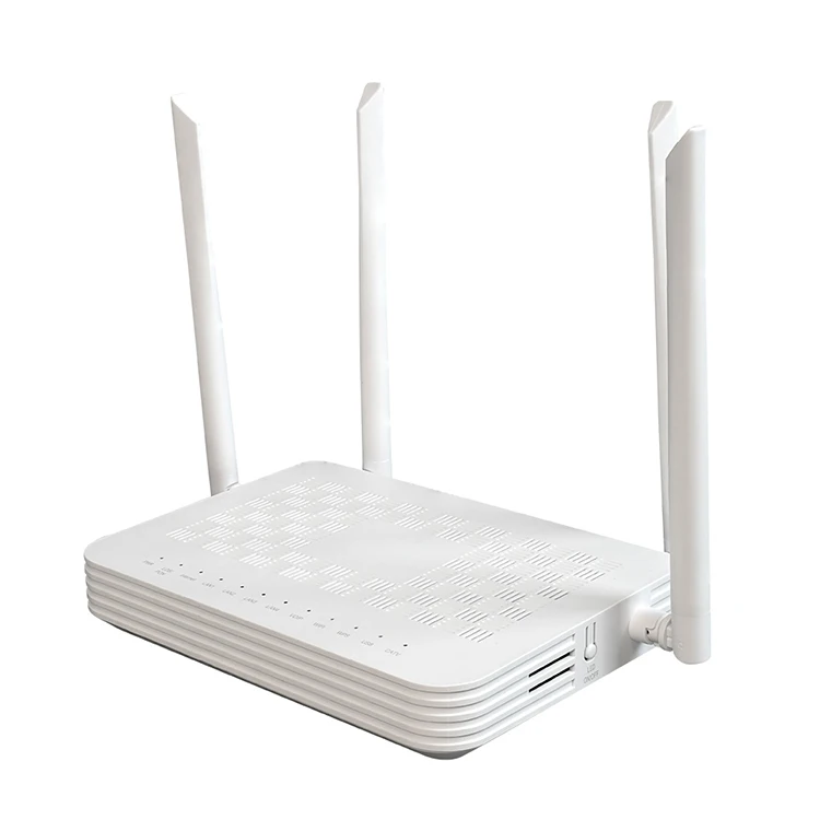 FTTH Module 4 GE Ports ONU 2.4G 5G Dualband Wifi 6 Router AX3000 VoIP USB Wifi6 Dual Band CATV ONT Modem