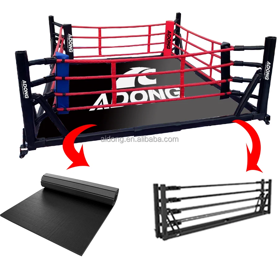 AIDONG boxing bag rack track system Integrated boxing ring