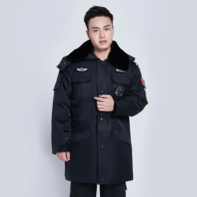 China professional manufacture security winter jacket security guard coat