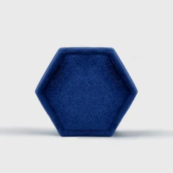 stock Low Moq factory price wholesale hexagon single ring velvet custom jewelry boxes packaging