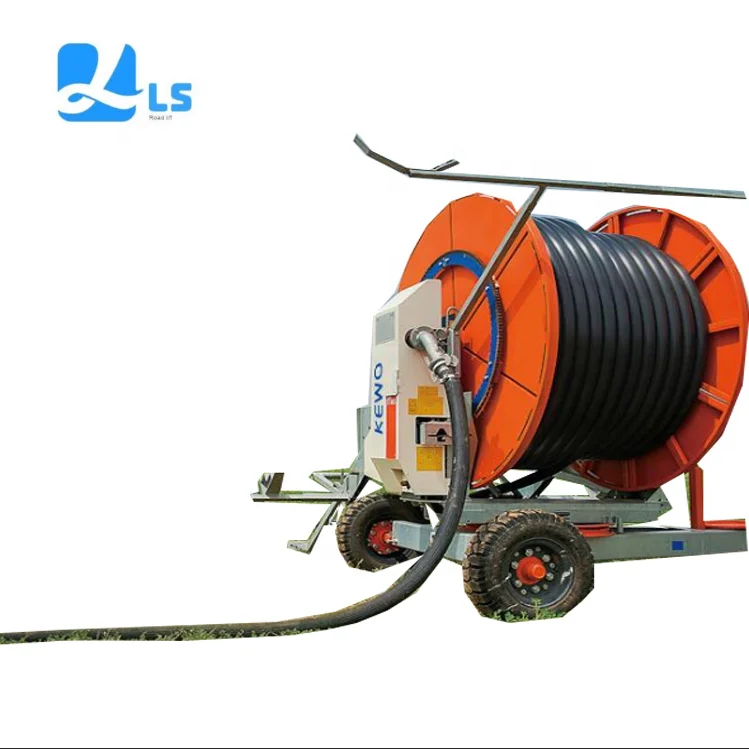 Field water fertilizer integrated sprinkler winch type sprinkler reel type irrigation vehicle agricultural sprinkler