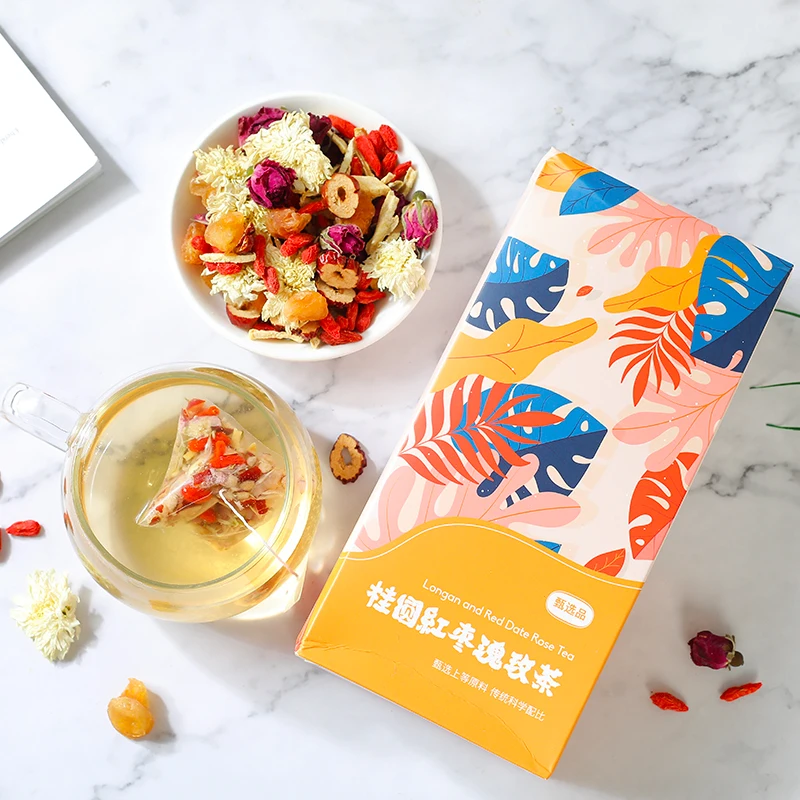 2022 Hot Sale High Quality Bagged Tea Health Tea Longan Red Date Rose Tea