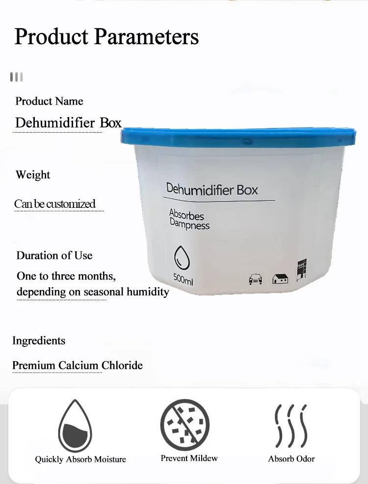 Customized Dehumidification Moisture Absorber Dehumidifier Wardrobe Interior Dehumidifier Box