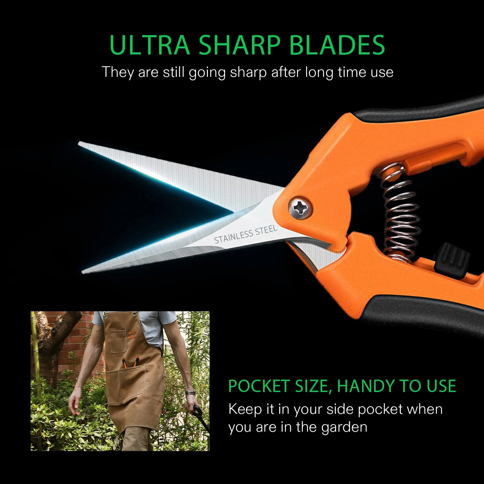 Promotional Price Spring Gardening Grape Curved Tree Bypass Professional Flower Garden Scissors Pruning Shears