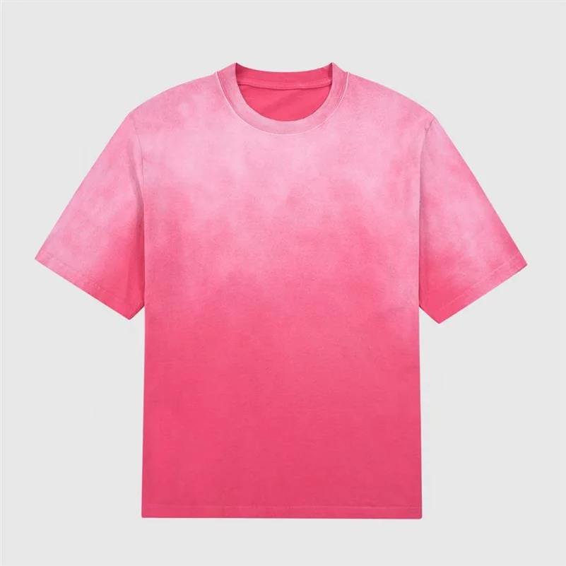 T Shirt Sun Faded Acid Washed Custom Vintage Distressed Men Sun Faded T Shirt