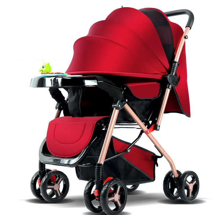 Multi Color Baby Strollers Luxury  3 in 1 Trolley High Landscape Baby Stroller Foldable Cheap Stroller Baby Newborn
