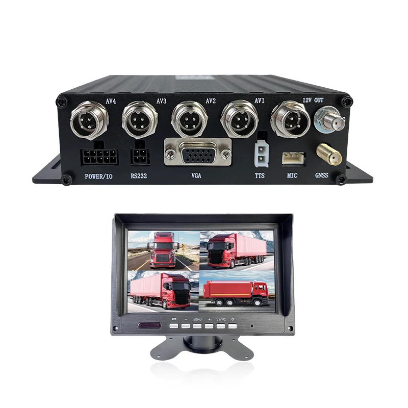 Mobile Dvr Driver Fatigue Warning System 4 Channel Car Dvr Car Camera 4g Video Surveillance For Car