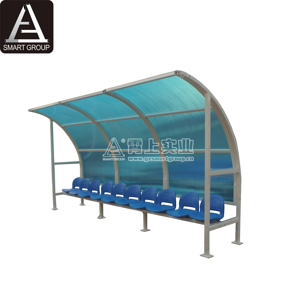 China manufacturers 3 Rows aluminum portable mini bleachers with top for football soccer playground