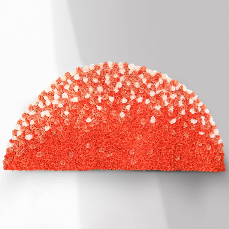 new style more leaf wall decor flowers wall red roses wedding party decoration flower wall