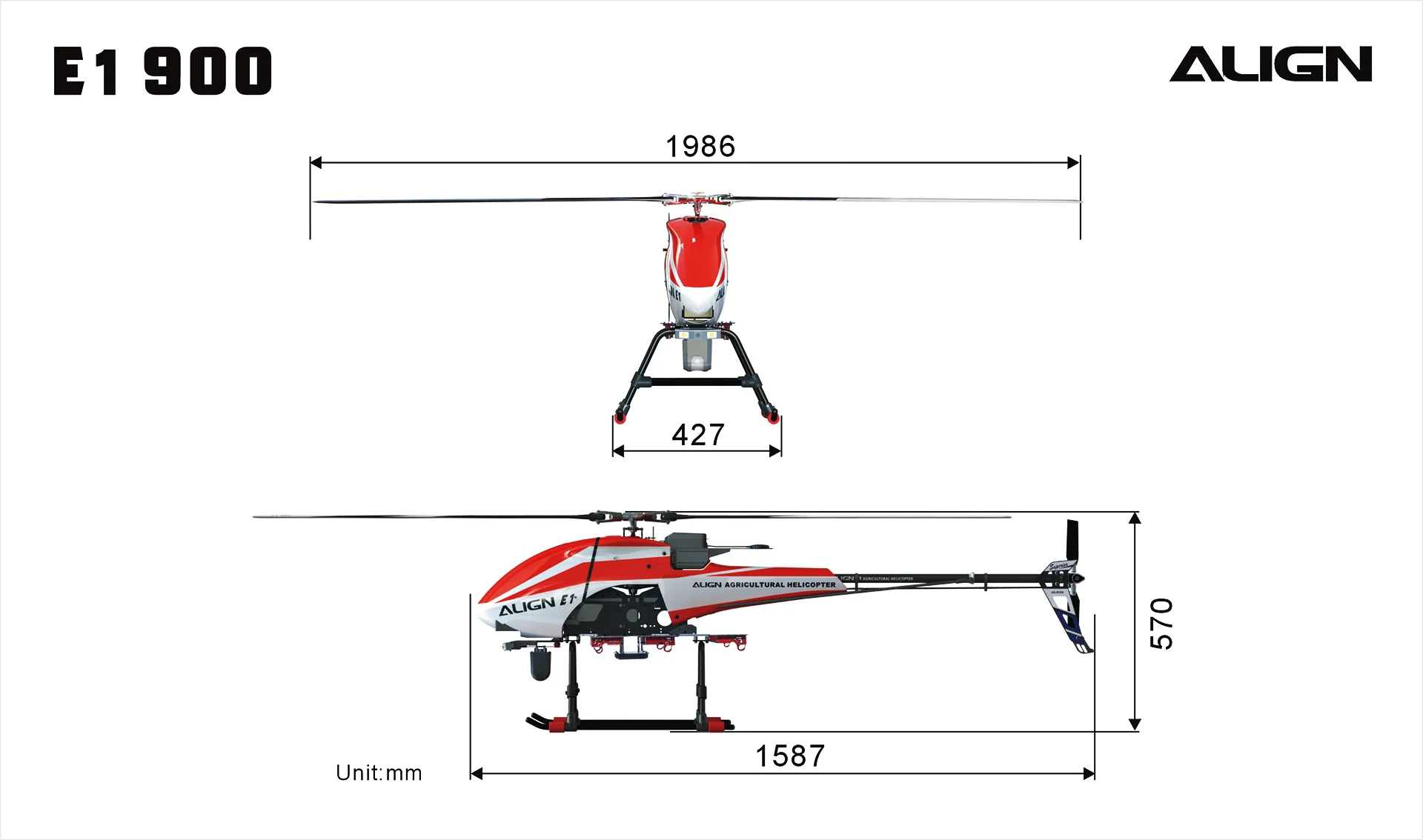 Многофункциональный Оптом Профессиональный 18v-60v Align E1 900rtf вертолет комбинированный большой радиус действия БПЛА самолета