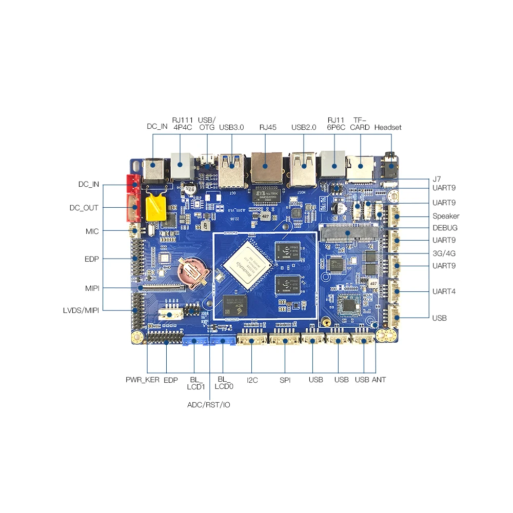 Embedded BoardsAndroid RK3288 Pos Motherboard Android Motherboard Customize Pcba Manufacture Android Board Lvds  Linux Board