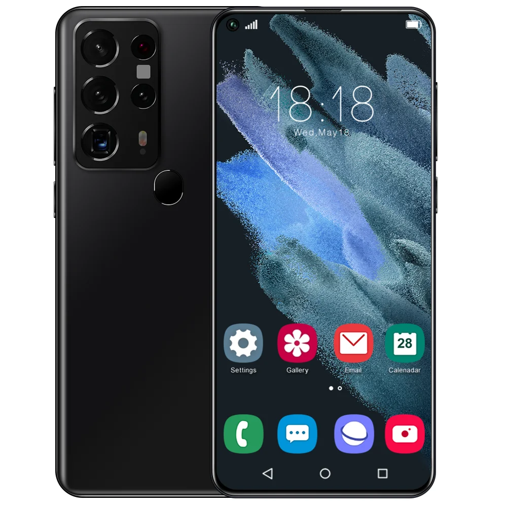  Оригинальный заводской мобильный телефон s25ульт 5g 7 2 дюймов HD + 1440*3088 12 Гб 512 24 Мп 48 МП 5800 мач Deca Core MTK6889 Android