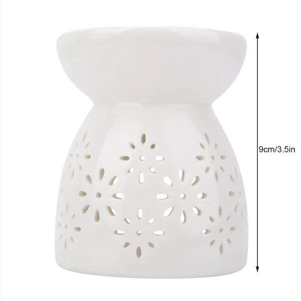 Wax Melt Essential Oil Burner, Ceramic Aroma Burners Diffuser Holder Aromatherapy Tarts Assorted Wax Scented Candle Warmer