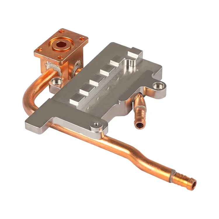 Winshare High Performance Custom Aluminium Metal Machining with Copper Tube  Flame Welding Cooling Liquid Cold Plate for Server