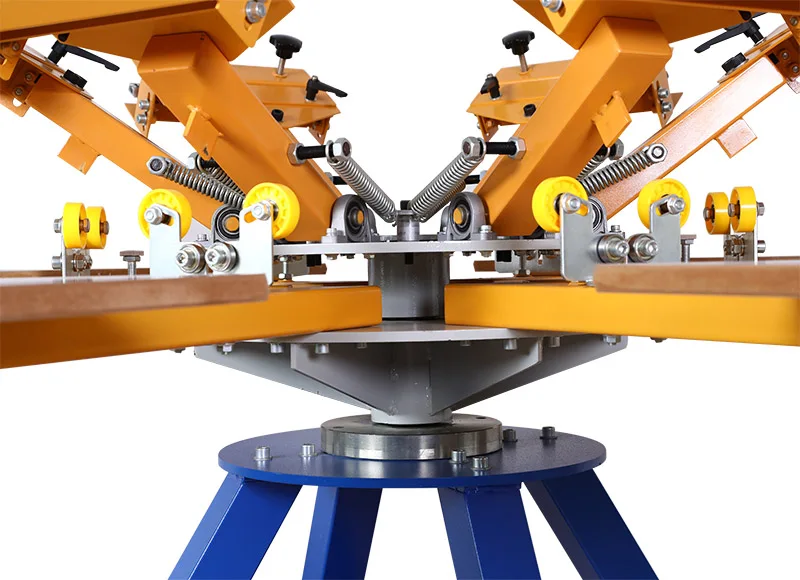 China manufacture Manual 6 color 6 station t-shirts screen printing machine for sell