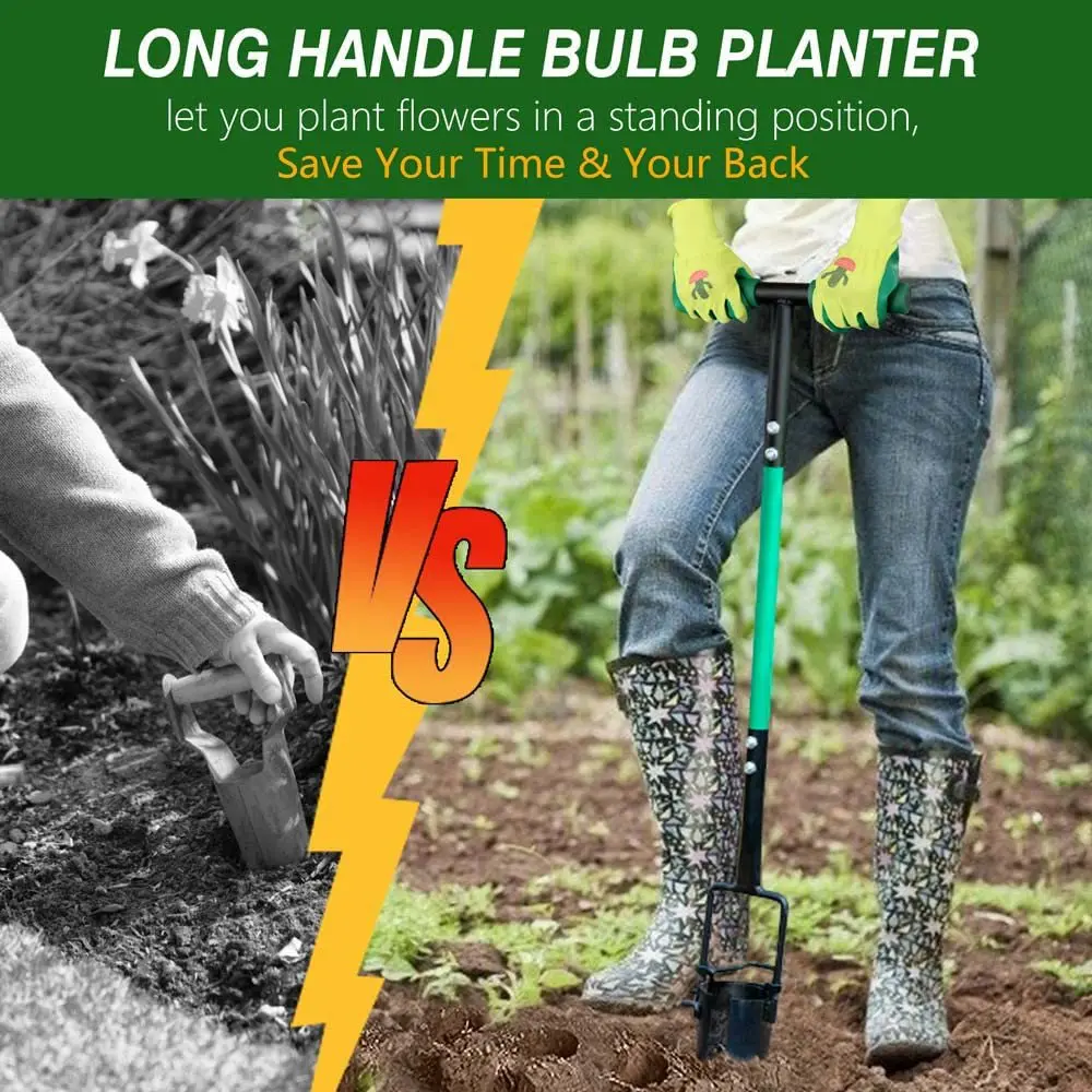 High Quality  Bulb Planter Tool For Soil Sampler Gardening Tools And Supplies Long Handle Garden Shovel