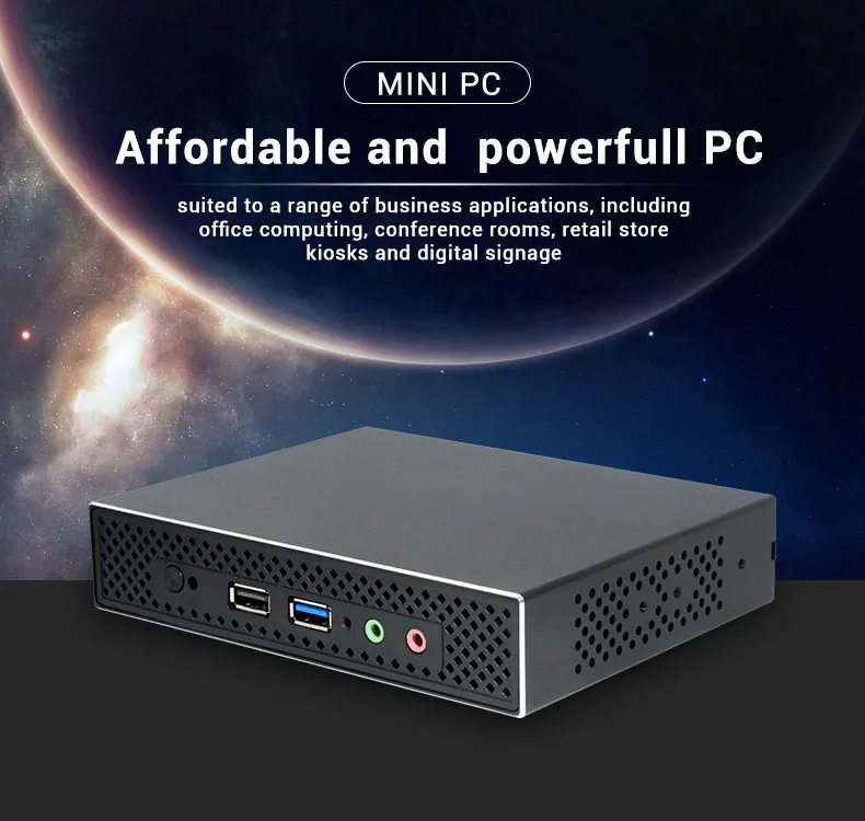 2020 PC micro assembled desktop computer high frequency  core celeron j1900 win7 win10 OS 2G 4G 8G RAM Multi port pocket mini pc