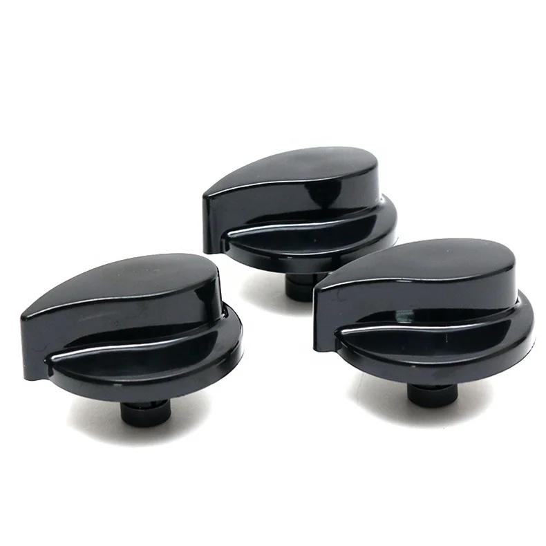 AIMINO Black And White Plastic Knob for Gas Cooker Stove Oven Parts Knob for Kitchen