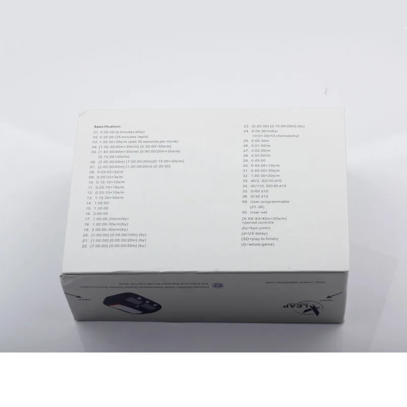 Chess Clock Digital Chess Timer, Available for Portable Timer for Board Games and Chess with Bonus and Delayed Countdown