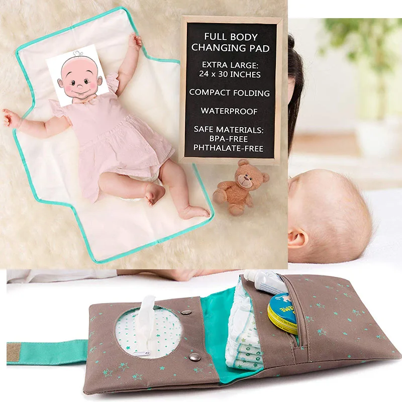 Extra Large Travel Changing Station for Newborns and Toddlers Portable Changing Pad Diaper Clutch Special Purpose Bags & Cases
