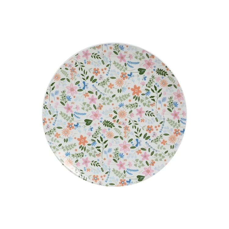 Factory Wholesale Melamine Plates Rpet Plastic Dinner Plate Round Dinner Food Plate