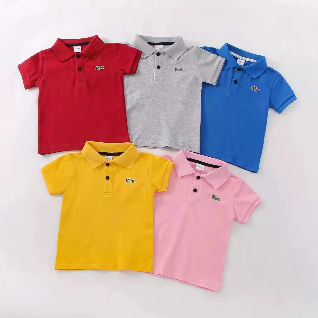 Лидер продаж 2023 детская одежда летние детские рубашки-поло с коротким рукавом для мальчиков 100% хлопок высококачественные футболки и рубашки поло