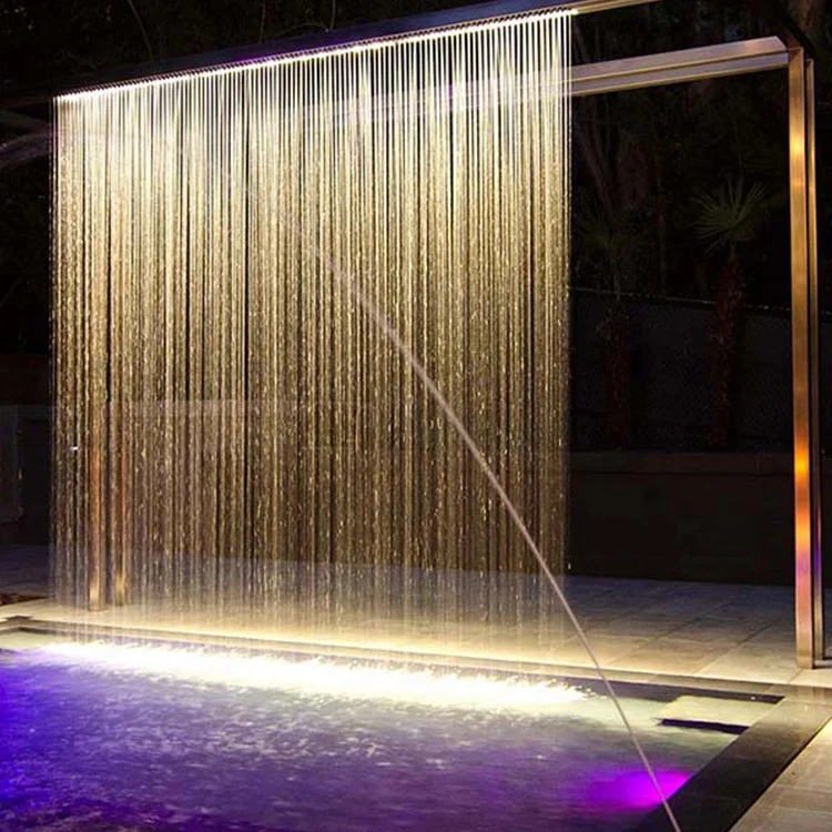 Fenlin indoor hall stage wedding waterfall water rain curtains