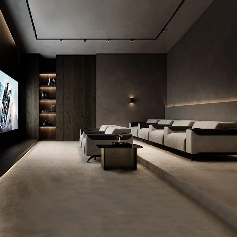 Modern Leather Recliner Sofa 3 Places Electrique Luxury Cinema Reclining Chair Electric Home Theater Room Furniture Set