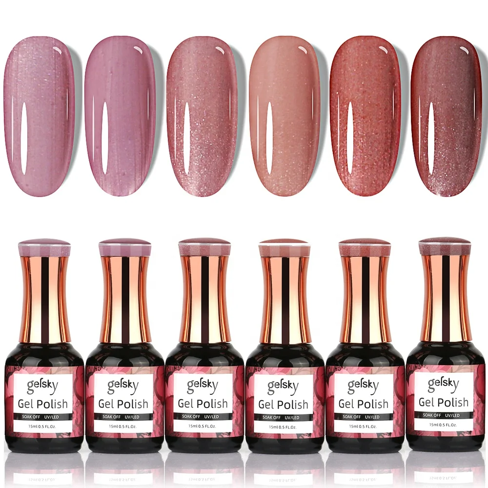 Gelsky Professional Soak Off Uv Gel Nail Polish Reflective Gel Nail Supplies Gel Polish