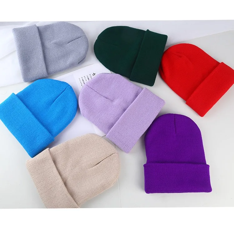 2024 New Unisex Fashion Beanies Multi Color Beanie Winter Knitted Hat For Men And Women