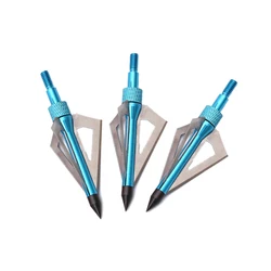 Hunting Broadheads, 3 Blades Archery Broadheads 100 Grain Arrow Tips for Hunting and Shooting Game