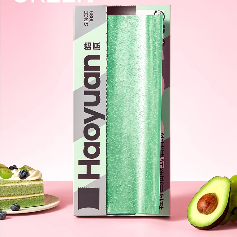 hot sale pop up pre cutting colored Aluminum Foil Sheets with your logo box