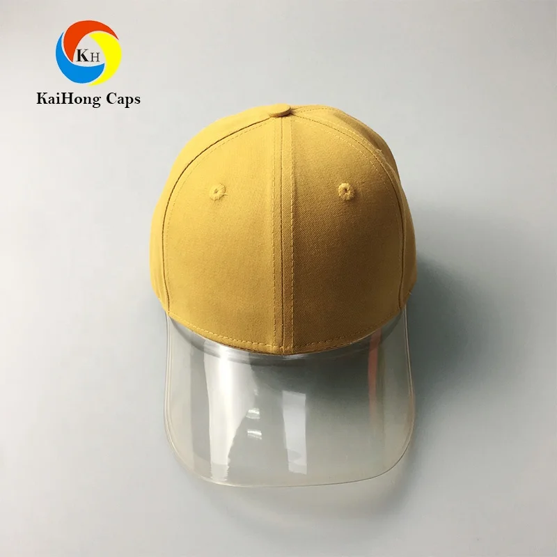 2022 Hot Sale KaiHong Transparent Visor Baseball Summer hats From BSCI Audit Factory Sedex 4P Audit Factory