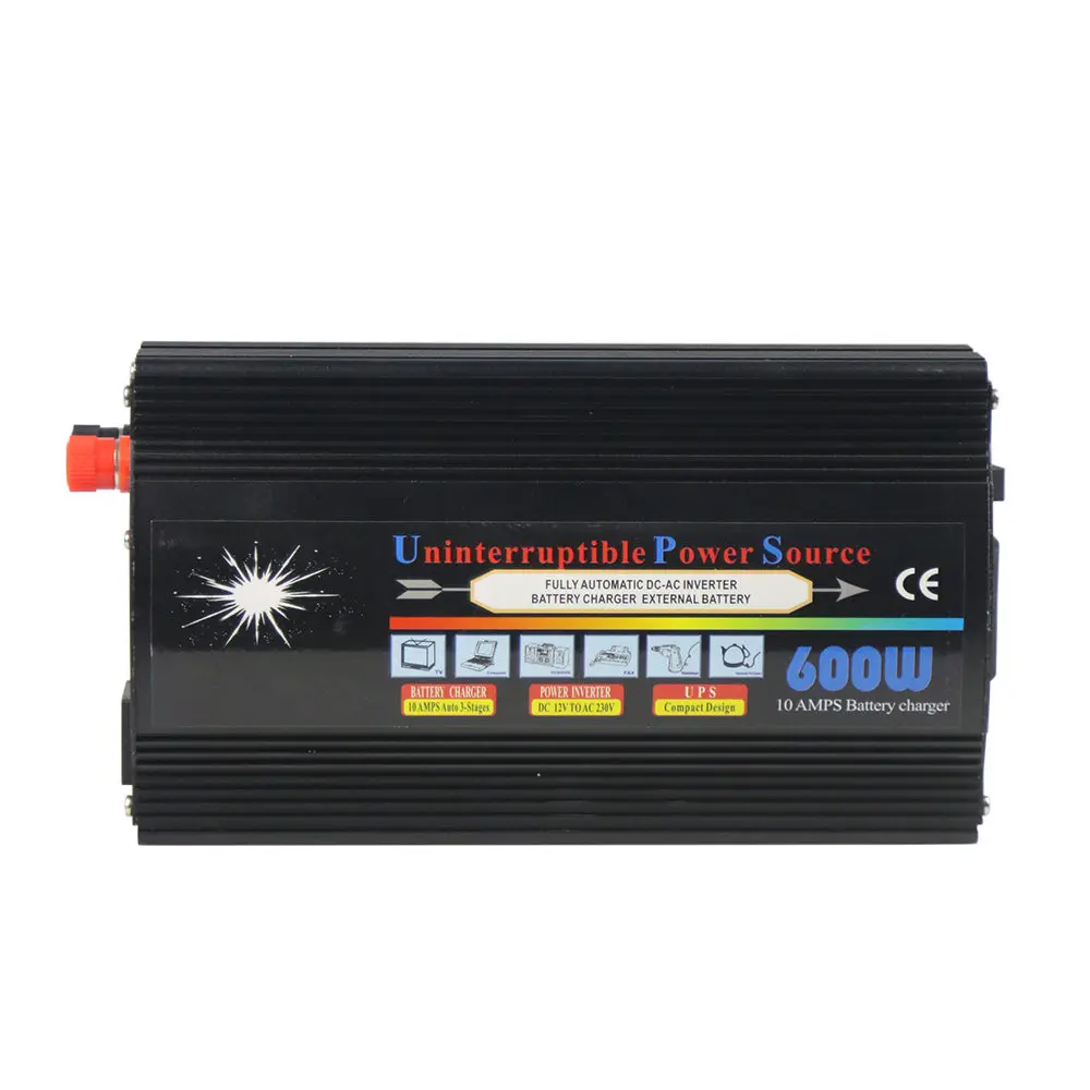 Hot Selling 600W Modified Sine Wave DC/AC 12V 24V 110V 220V 600W Power Inverter With Battery Charger and UPS Function