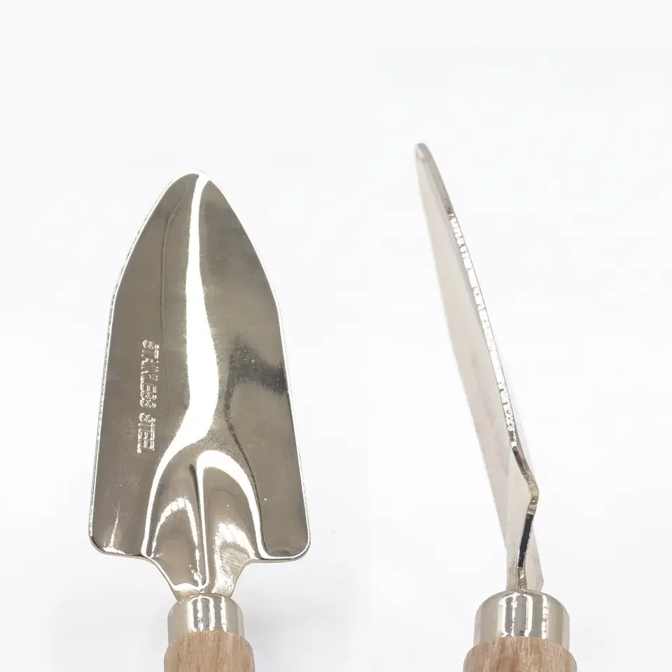 Children Wooden Handle Home Gardening Planting Tools And Equipment Mini 4 Pcs Kids Garden Boy Toy Tools Set For Plant