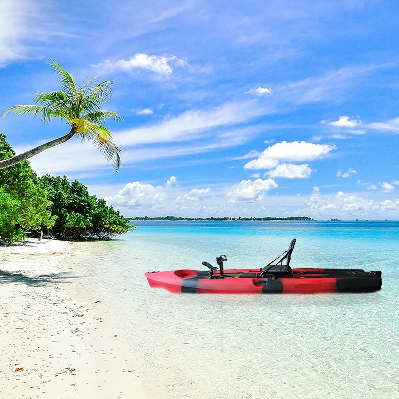 2024  Popular 10ft Plastic Pedal Drive Fishing Kayak 1 Person Single Seating New Design Kayak