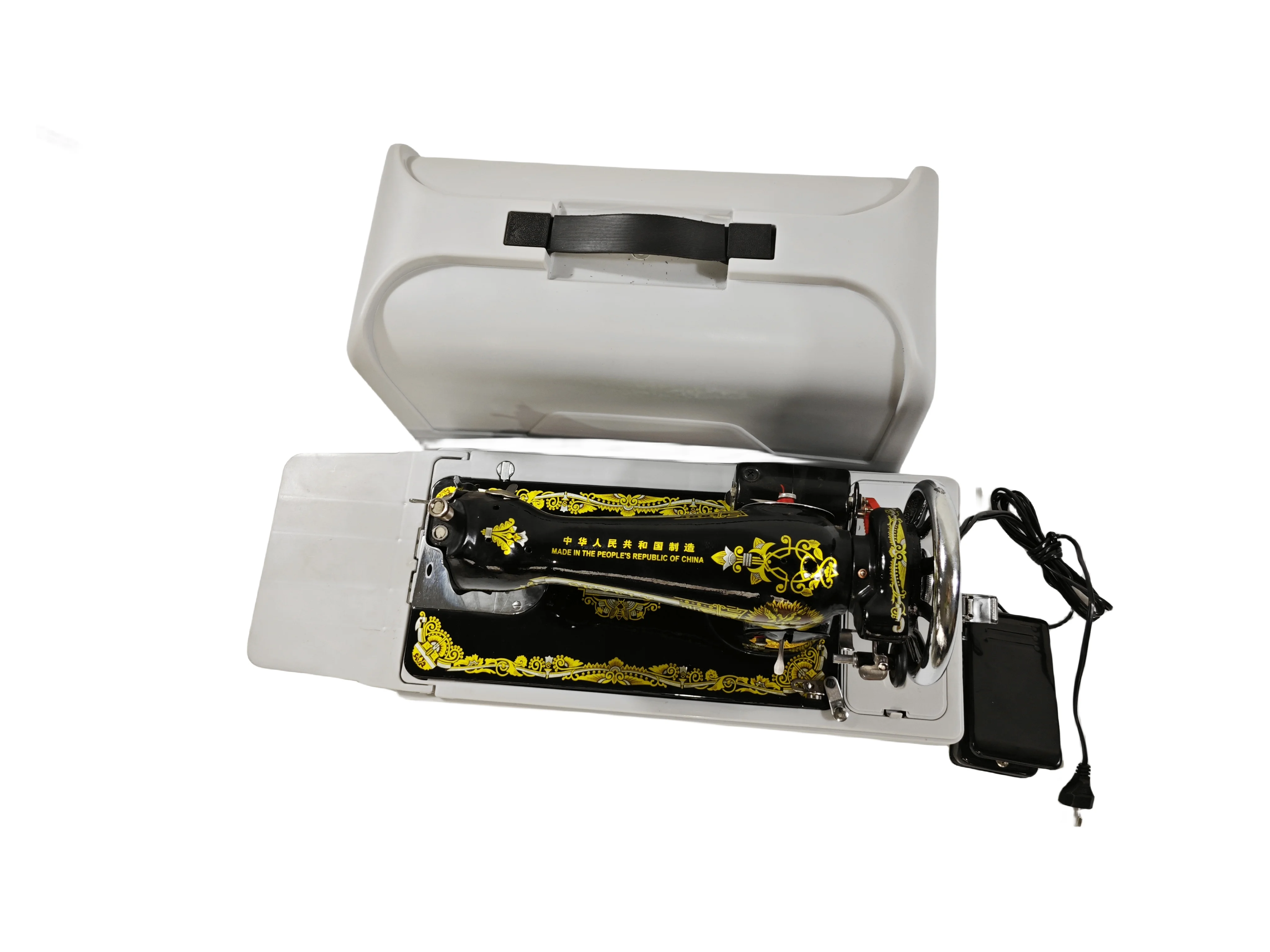 Made in China Household Electric Thick Desktop Portable Pedal Small Sewing Machine Old-fashioned Sewing Machine