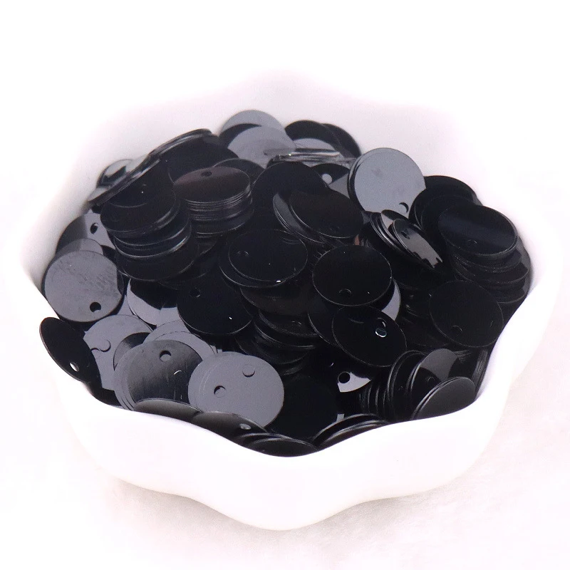 Matte Double Hole Sequins Transparent Loose for Crafts Sequins Wholesale 10mm 500g/bag Golden OPP Bag Picture Turkey Shoes Pvc 0