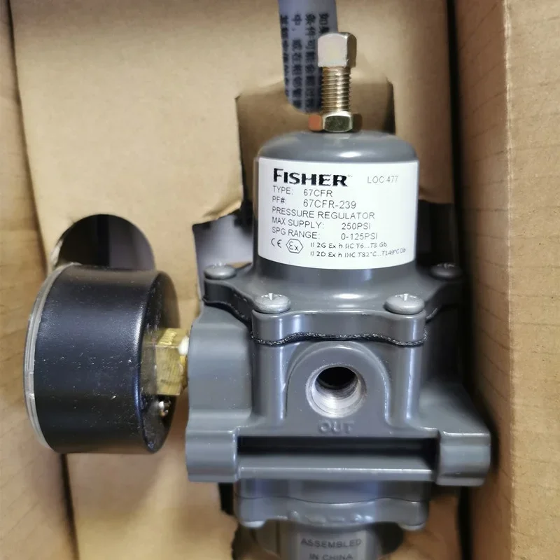 Pressure reducing valve fisher 67CFR-600 pressure regulating valve mounted on the valve 167DA 67CFR-239 67CFR-600 67CFR-226