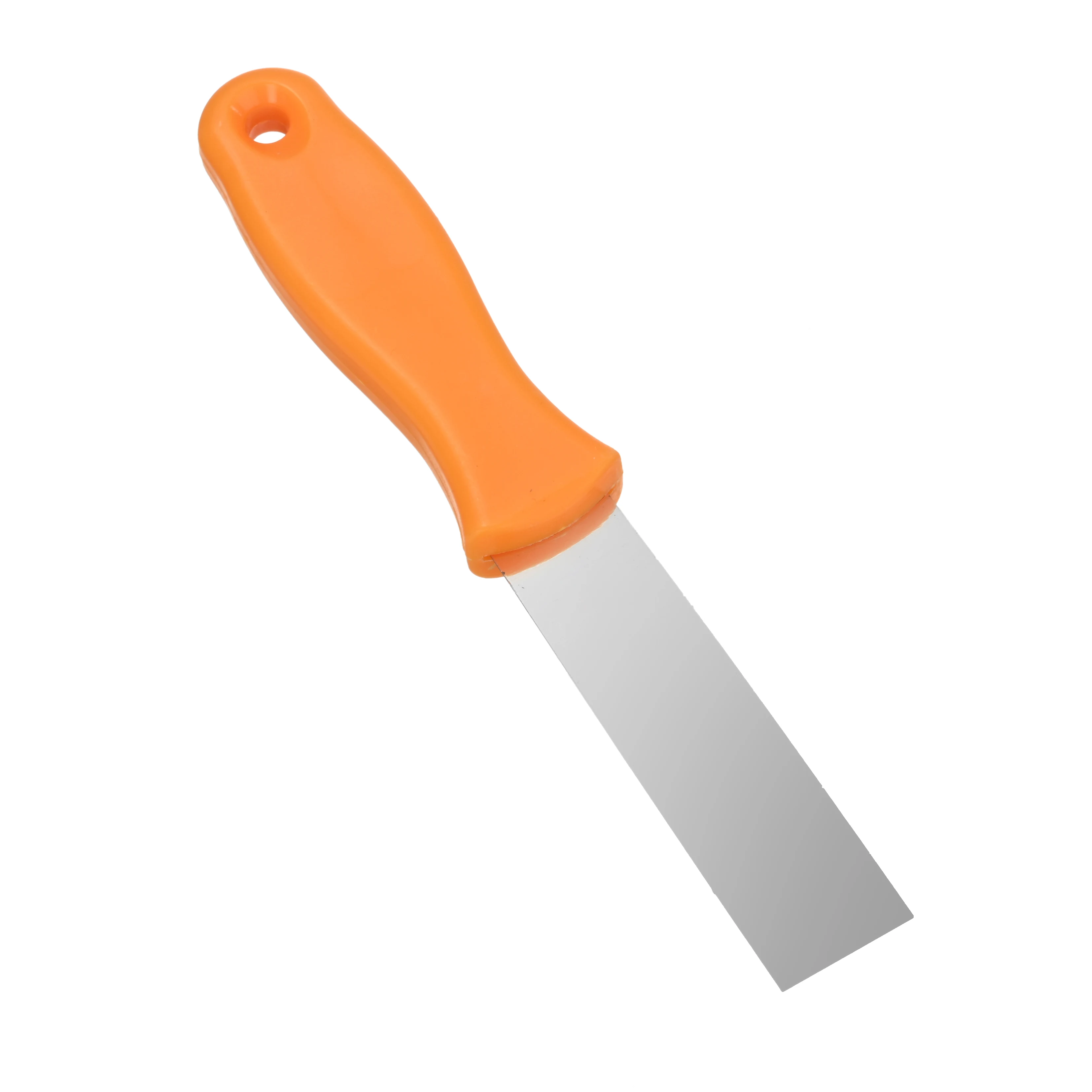 Drywall Taping Tools Mirror Polished Floor Scraper 1 inch Stainless Steel Putty Knife with Plastic Handle