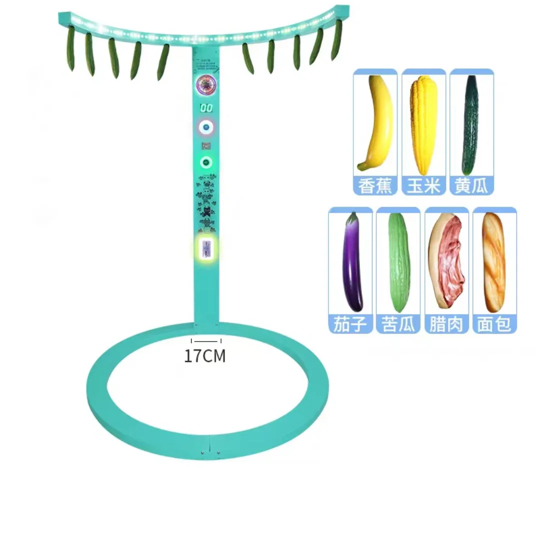 Reaction training coin operated timing triangle falling chips catch stick arcade  catch entertainment catch game machine