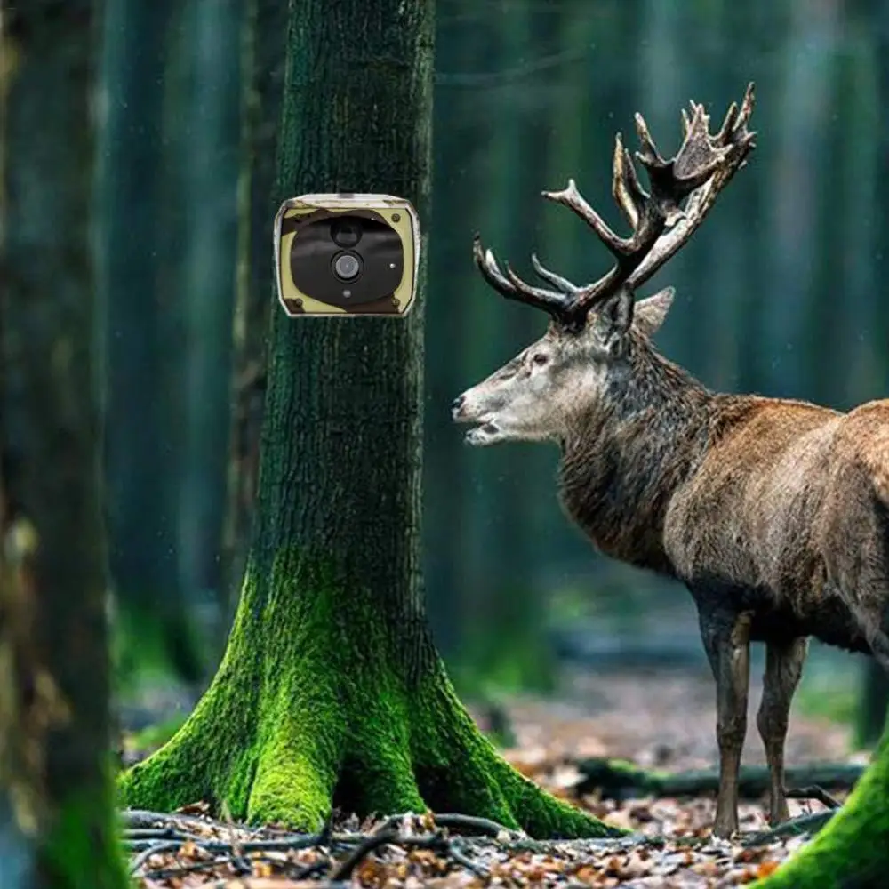 IP66 Waterproof Security Trail ,with Night Vision Motion Activated Wildlife Hunting time Camouflage Solar Powered Camera