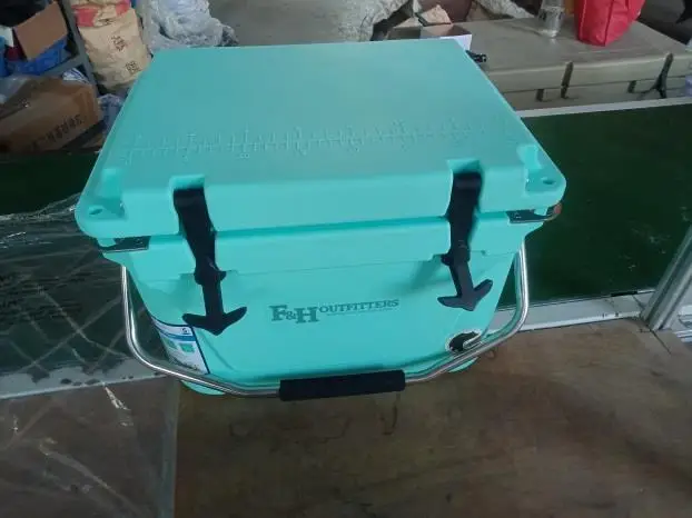 20QT Turquoise Cooler Box LLDPE Rotomolded and Ice Chest for Fishing Champing