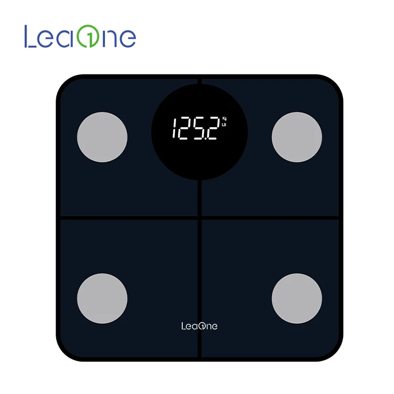 LeaOne Bascula digital peso corporal custom phone connected,bathroom personal weighing body fat scale
