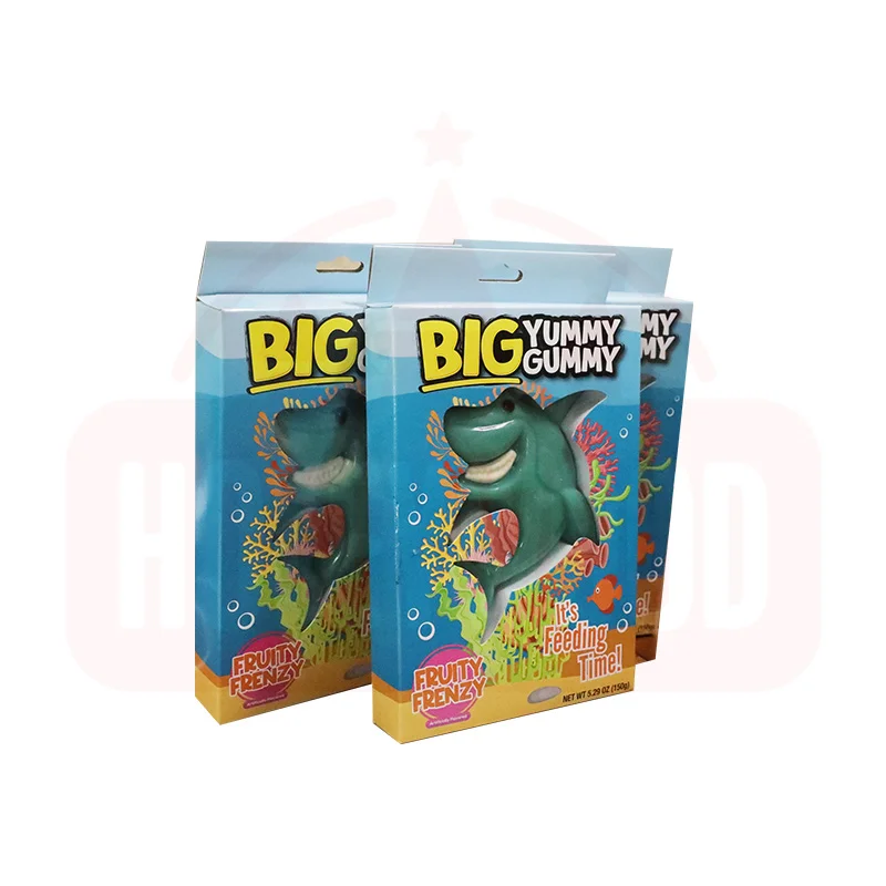 Holeyworld 150g Fruity Shark Gummy Creative Novelty Candy with Fruit Sweet Flavors Beautifully Boxed for Everyday & Holiday Use